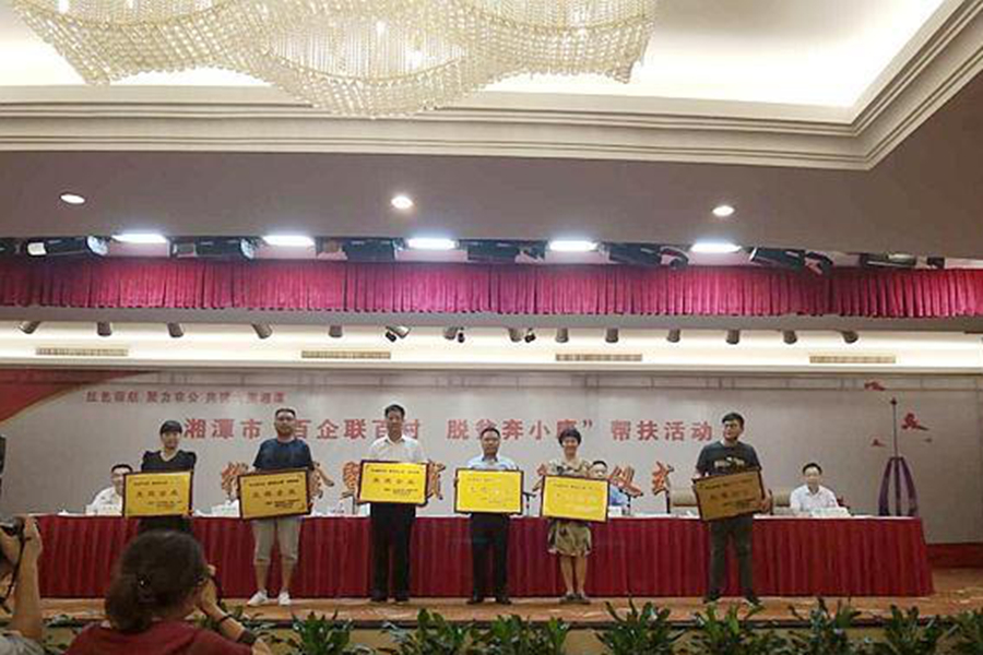 九城集團榮獲湘潭市“百企聯百村 脫貧奔小康” 幫扶活動先進單位